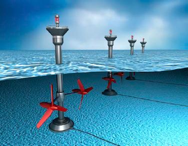 (Total 5 marks) 6 Electricity in the UK is generated in many ways. The figure below shows an undersea turbine.