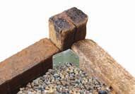stakes for hidden anchoring of timber sleepers.