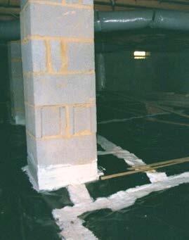 Closed Crawlspaces Seal ground with plastic (6 up walls, 6 overlaps) Insulate interior of walls to satisfy code (R-10 in CZ4, R-5 in CZ3, R-0 in CZ2) Eliminate all vents and leaks (access doors)