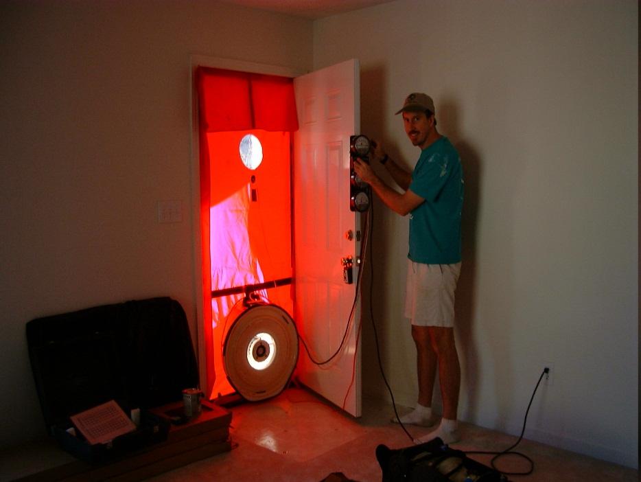 Blower Door Testing Provides a measurement of the actual infiltration