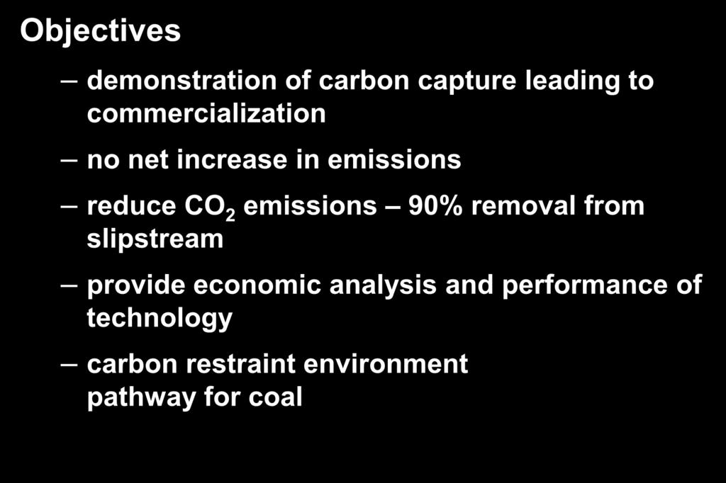 CO 2 emissions 90% removal from slipstream provide economic analysis and