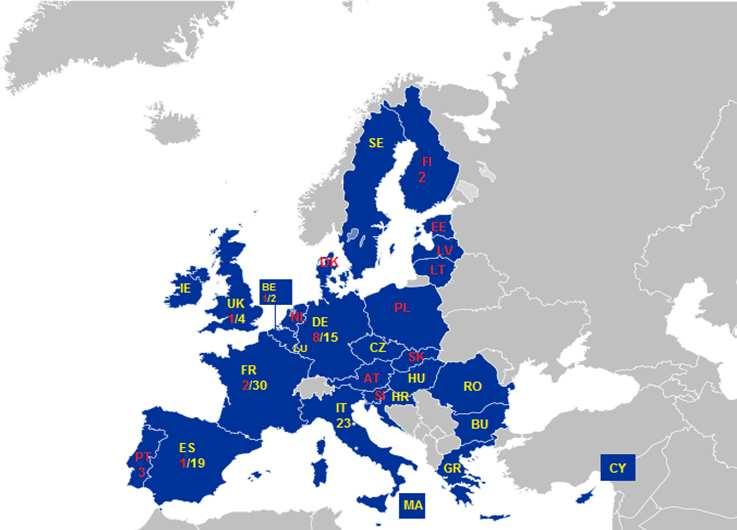 Rural Development programmes in the EU per country situation as at