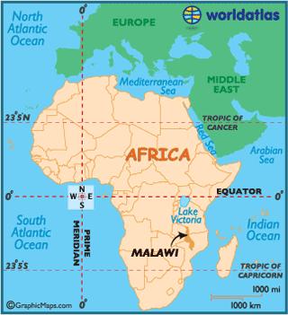MAPS OF AFRICA AND MALAWI AFRICA