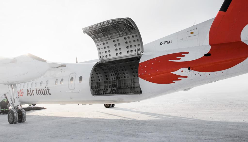 Serving communities like Puvirnituq, Air Inuit has logged over 500 operational hours with the Q300 freighter.