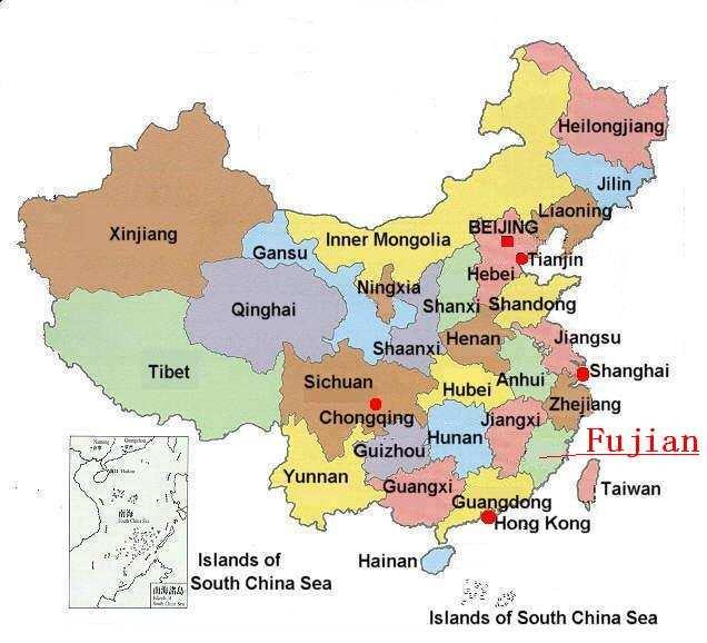 Nanri island of Putian City, Fujian Province of China, its geographical coordinates are north latitude 25º and east longitude 119º.