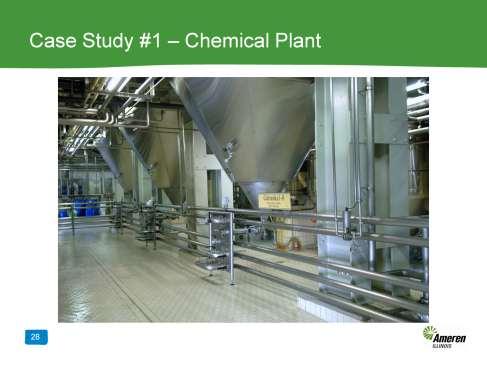 The first case study involves a chemical plant, where changes in some of the plant s processes led personnel to evaluate the feasibility of reducing the steam header pressure.