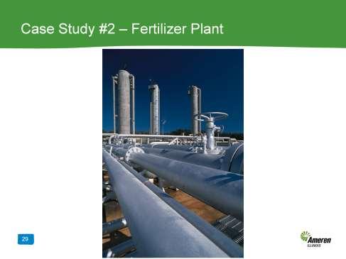 The second case study we ll look at involves a fertilizer plant. The three following measures were implemented at a fertilizer plant that conducted an assessment of its process steam system.