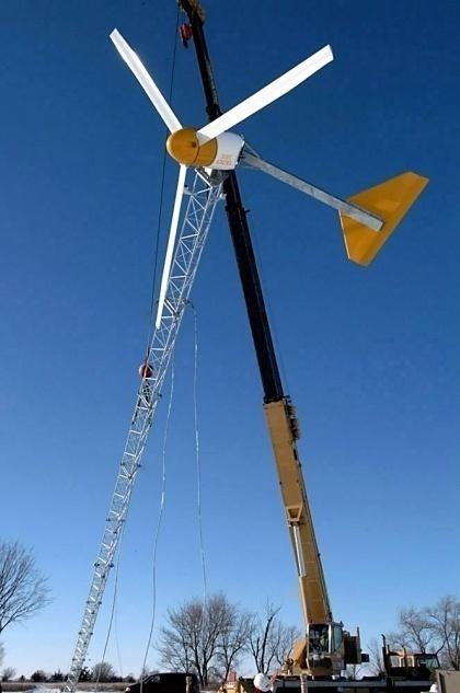 pipeline break at Rocky Mountain House air base in Alberta, Canada 10-kW turbine for