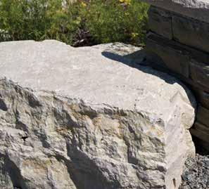 BOULDERS Urban Hardscape boulders add a strong accent to any landscape design.