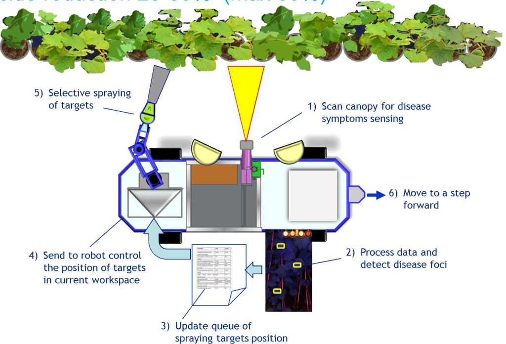 Selective spraying for disease control Fungicide