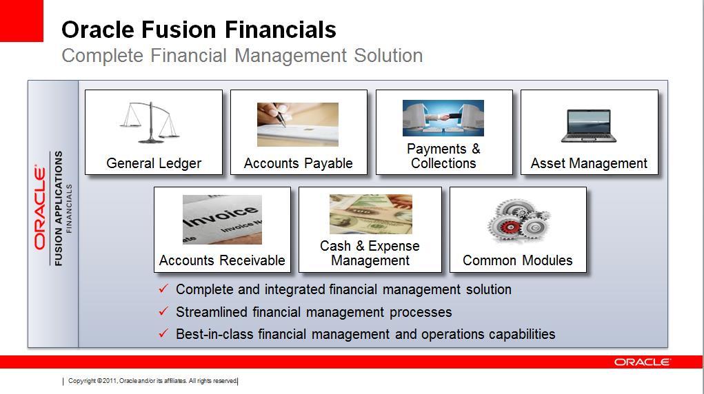Oracle Fusion Financial Products