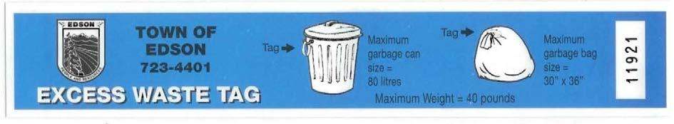 Appendix F Residential Waste Reduction Examples Durham Region, ON (Pop: 617,975) - A four bag/container limit exists per household with a maximum weight of 44 lbs.