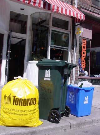 Appendix G ICI Waste Reduction / Recycling Examples ICI Recycling Collection Toronto, Ontario Population: 2,615,060 Definition Businesses receive collection of recyclables by either the City or