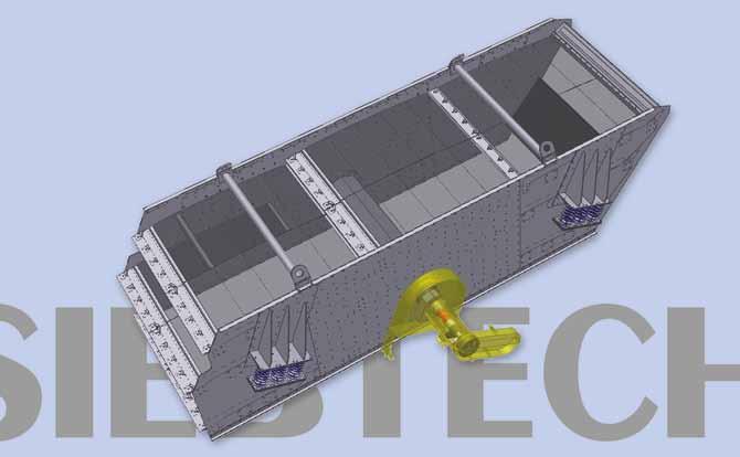 Modern screening plants CAD sketch of a triple deck circular motion screening machine with 12 tons vibrating weight Modern screening plants are judged by the quality of material produced, specific