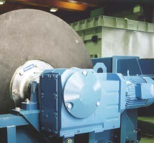 Experience shows that the drum speed is very seldom altered and Metso has delivered most its separators with direct drive gear boxes.