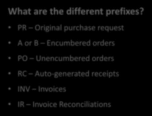 Prefix Reference What are the different prefixes?