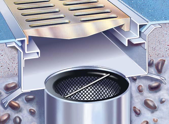Austenitic stainless steel channel and grating meet the