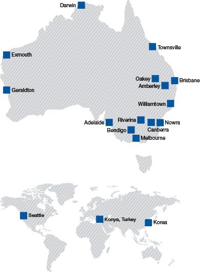 OUR LOCATIONS 2k+ Boeing Defence Australia employees.