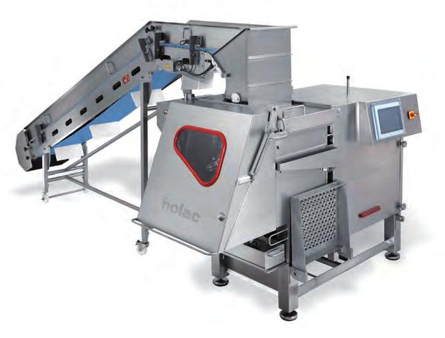 AUT 200 The largest cheese-cutting machine for flexible high performance The AUT 200 is the largest cheese-cutting machine in the holac range of products.