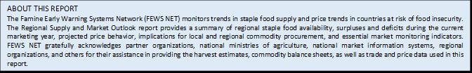 Mexico and Costa Rica are also included in this report because of their relevance in regional staple food supply and trade.