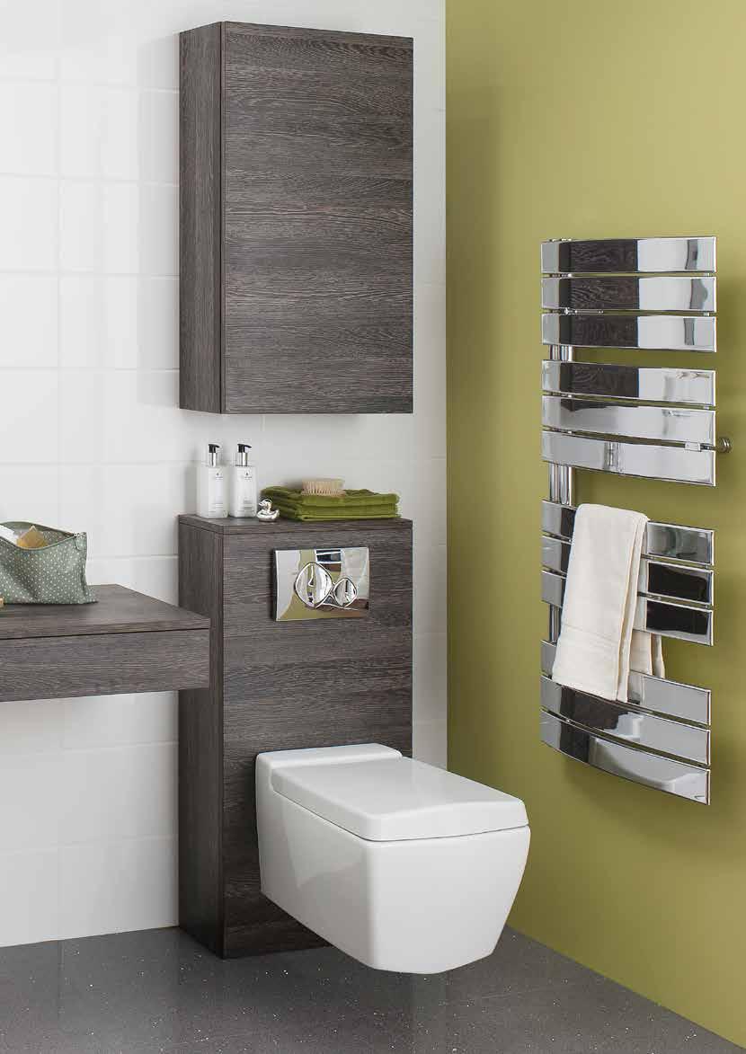 SUPPORT FRAMES & CISTERNS Modern bathroom design enhances a natural