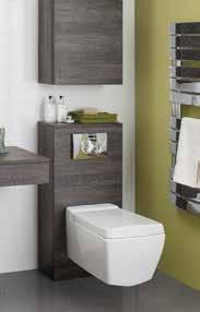 The back-to-wall WC is perfect for complementing the WC cisterns when concealed within furniture or a cavity.