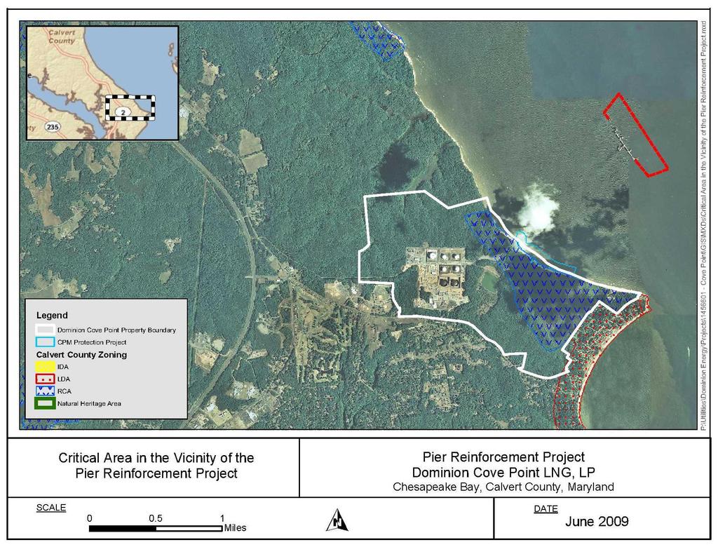 Approximate Dredging Area Cove Point Marsh Protection