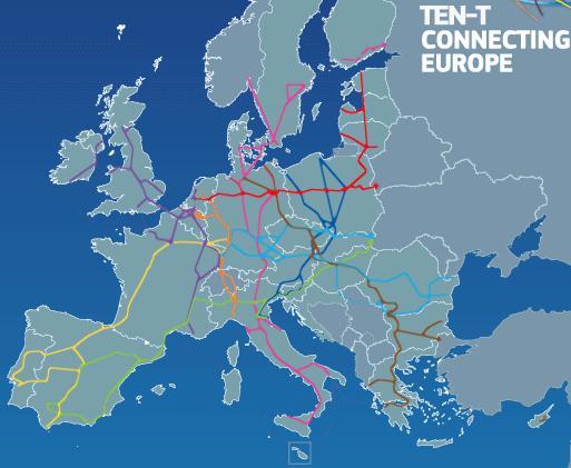 9. Connecting Europe Facility (CEF) funds for TEN-T projects The trans-european transport network forms the backbone of the European transport system with nine corridors Since 2014, there is specific