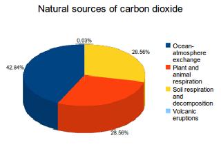 Natural Sources of Carbon Dioxide (CO 2 ) The natural sources of carbon dioxide (CO 2 ) are: decomposition, ocean release,