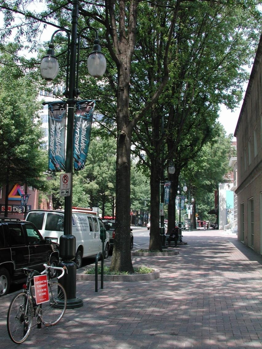 Trees Mean Better Business. In tree-lined commercial districts.