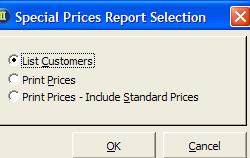 Special Prices Copy from Sequence Select whether the range of items to be included in the copy is based upon Stock Reference or Stock Category.