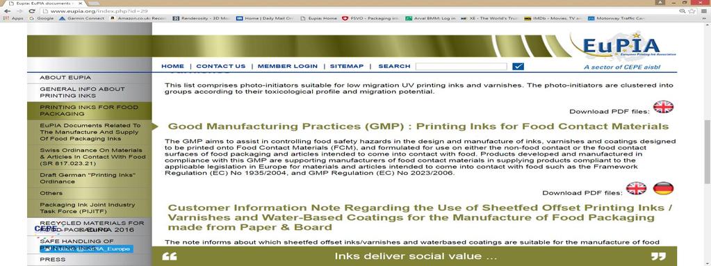 14 GMP on EuPIA s website EuPIA homepage: