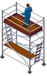8m Ladder 1 200mm Adjustable Castor 4 1.3m End Toeboard 2 2.5m Side Toeboard 2 Component Description Qty Required 2.5m x 1.3m Plan Brace 1 2.5m Horizontal Brace 10 2.