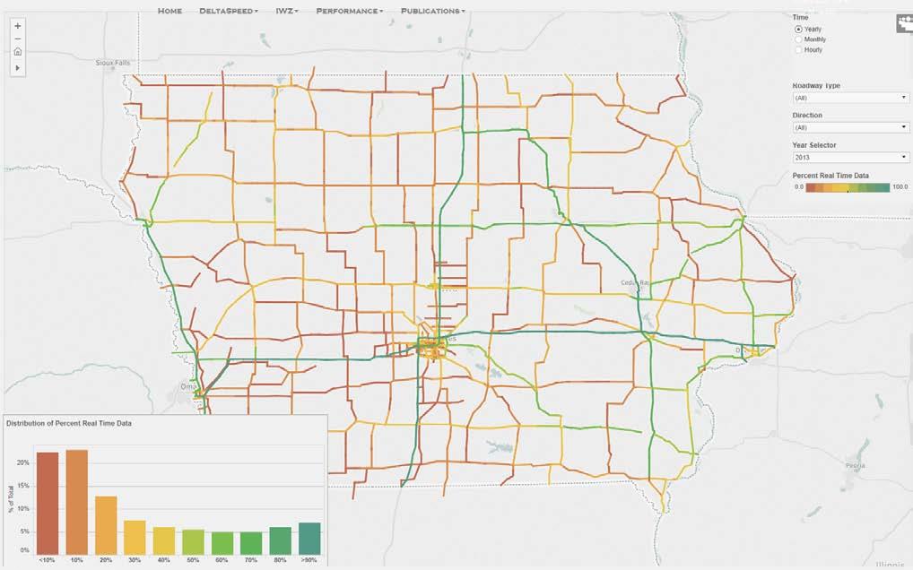 INRIX Data Overview Purchased traffic data Covers Interstates, State Highway,