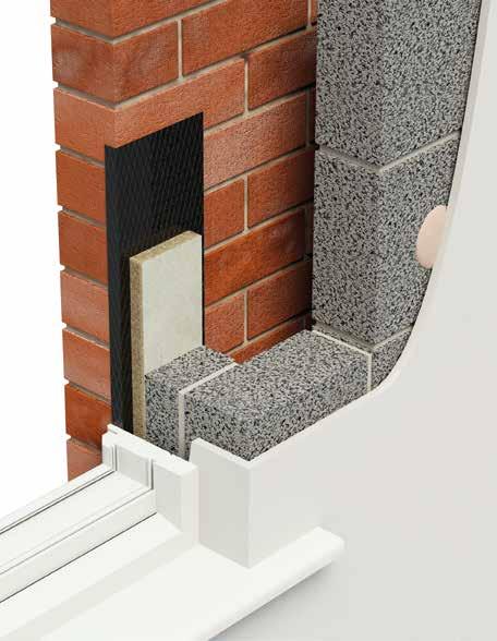 Cavity Barriers, Firestopping & Cavity Closers THERMAL CAVITY CLOSER 555 designed for use as an insulated DPC around door and window frames in masonry cavity walls.