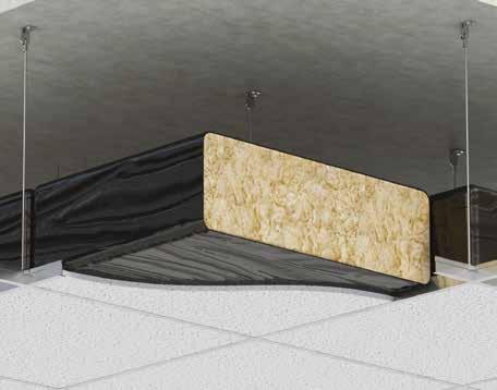 Thermal Insulation POLYTHENE ENCLOSED ROLL AND CEILING PAD 541 & 563 Polythene enclosed thermal insulation for suspended ceilings consisting of glassfibre fully enclosed in polythene.
