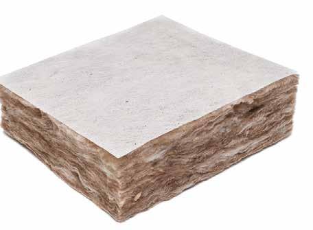 Technical Insulation & Fabrication Services ADDITIONAL PRODUCTS White or Black Tissue Faced Rockfibre Roll 538 or 623 Tissue Faced Rockfibre Roll consists of rock mineral fibre roll on one side with