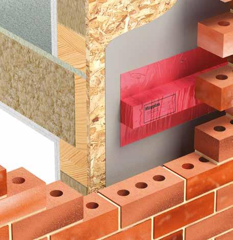 Cavity Barriers, Firestopping & Cavity Closers TIMBER FRAME CAVITY BARRIER 551 designed to prevent passage of fire through concealed voids within the external fabric of a timber frame building.