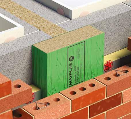 Cavity Barriers, Firestopping & Cavity Closers MASONRY PARTY WALL CAVITY STOP SOCK 552 designed to prevent passage of fire through concealed voids within the external fabric of a masonry wall