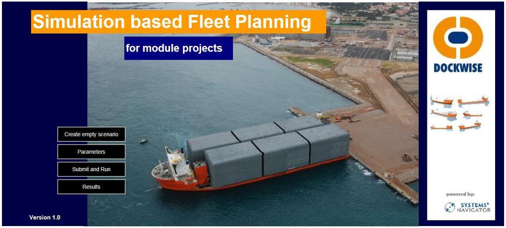 SIMULATION FLEET PLANNING TOOL IDEA BEHIND THE SIMULATION TOOL Reduce the time required to develop a logistical planning Enhance possibility to evaluate multiple scenarios, including competitors