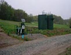 40 Produced Water Over 9me, smaller volume of produced water flows to surface Collected in onsite tanks Picked up by trucks and removed for offsite management Management of Shale Gas Wastewater