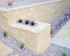 For walls up to 1 metre high, make sure at least 100mm of the first block course is buried below the finished ground level. Allow approx.