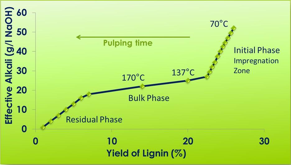 Reaction Phases of Lignin Removal Extractives in Wood (Source of data: Handbook for Pulp & Paper
