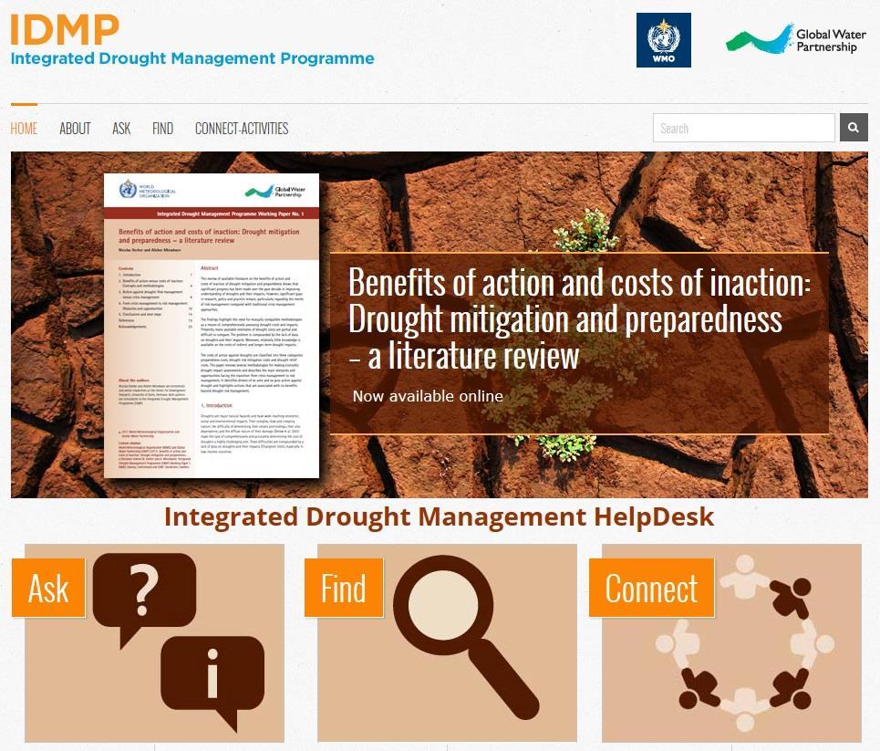 WMO APFM & IDMP Integrated Drought Management Program (IDMP) Drought Management Plan Report including Agricultural, Drought