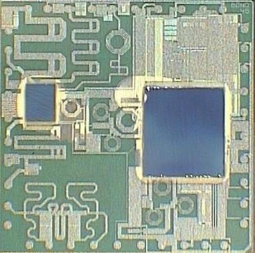 Example of miniaturization with Silicon device: 25 mm 7 mm DC feeds PA PA matching Band Filter Magnification