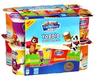 33/Kg Carrefour kids Yogolo Pocket 6 x 90g