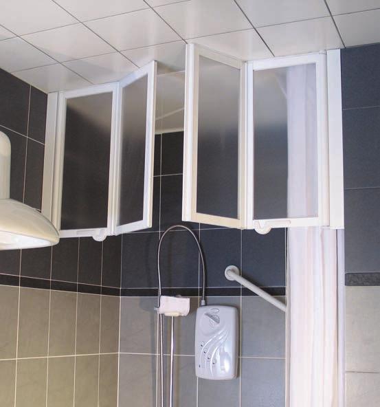 When used with our Pro-door, half height shower door options, this provides a