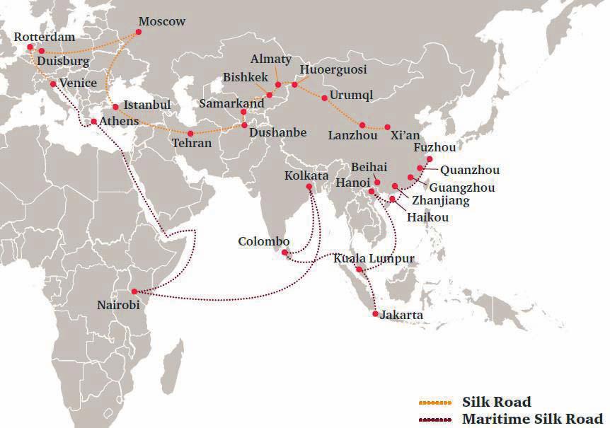 B&R initiative coverage map Source: PWC B&R initiative will have a broad geographical coverage, involving more than 65 countries with approximately 4.4 bln population.