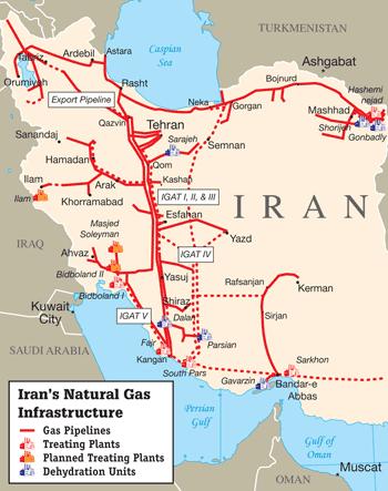 IRAN.Isolated by sanctions.no transit to Europe.