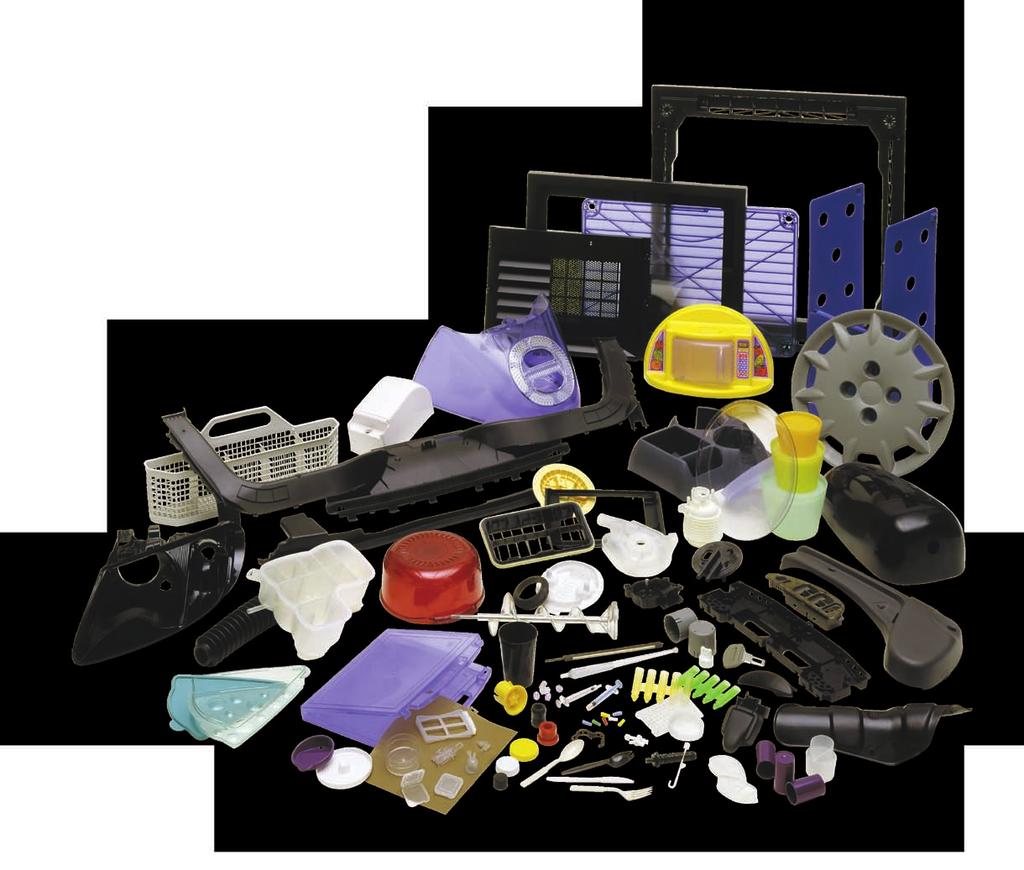 Application expertise in automotive, appliances, closures, electronics, medical disposables, packaging,